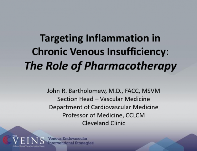 Targeting Inflammation in CVI: The Role of Pharmacotherapy