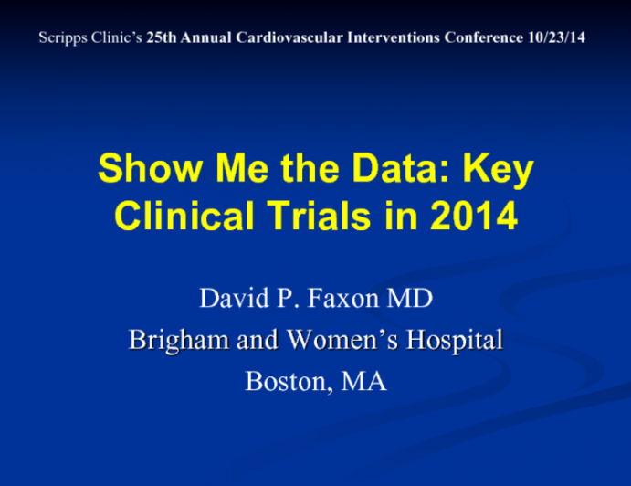 Show Me The Data: Key Clinical Trials in 2014