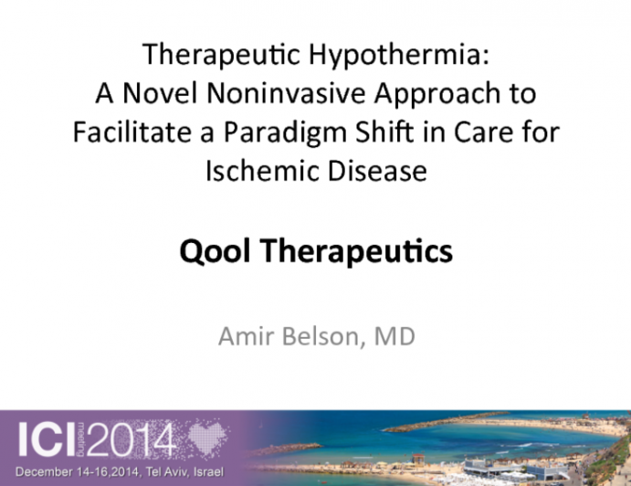 Therapeutic Hypothermia: A Novel Noninvasive Approach to Facilitate a Paradigm Shift in Care for Ischemic Disease