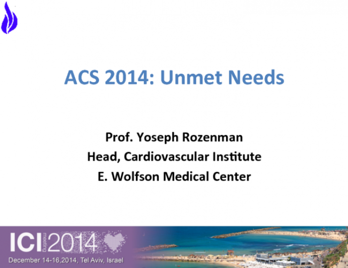 ACS 2014: Unmet Needs