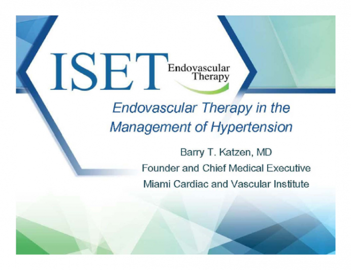 Endovascular Therapy in the Management of Hypertension