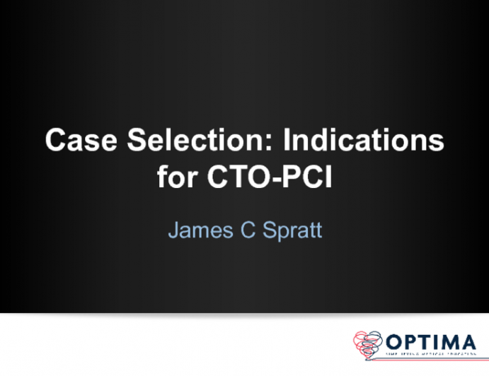 Case Selection: Indications for CTO-PCI