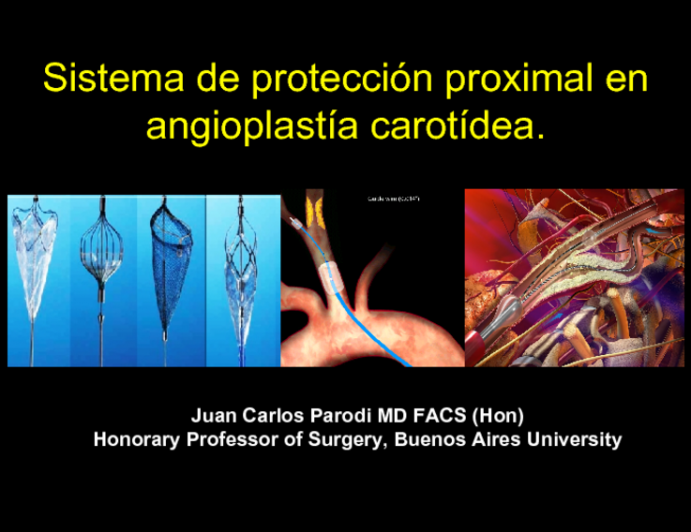 Sistema de protección proximal en angioplastía carotídea_