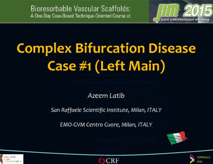 Complex Bifurcation Disease Case #1 (Left Main)