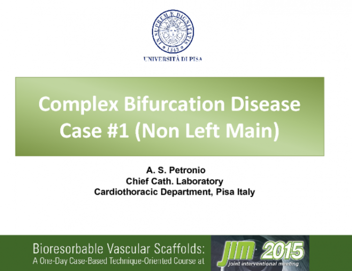 Complex Bifurcation Disease Case #1 (Non Left Main)