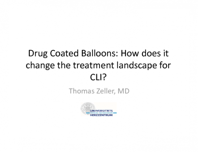 Drug-Coated Balloons: How Does It Change the Treatment Landscape for CLI?