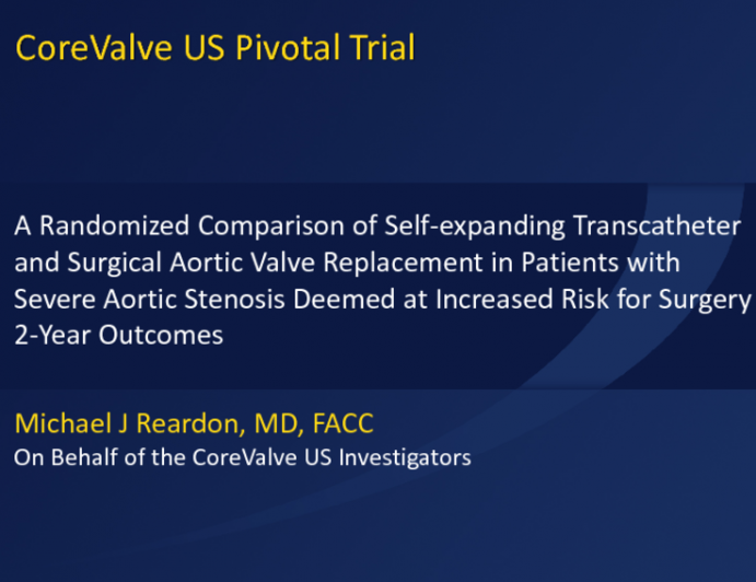 A Randomized Comparison of Self-expanding Transcatheter and Surgical Aortic Valve Replacement in Patients with Severe Aortic Stenosis Deemed at Increased Risk for Surgery 2-Year Outcomes