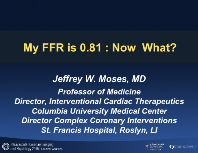 My FFR is 0.81: Now What?