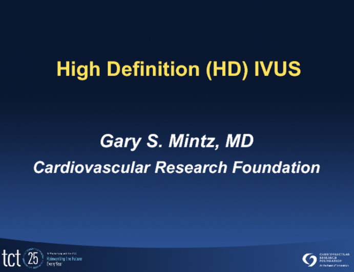 High Definition (HD) IVUS