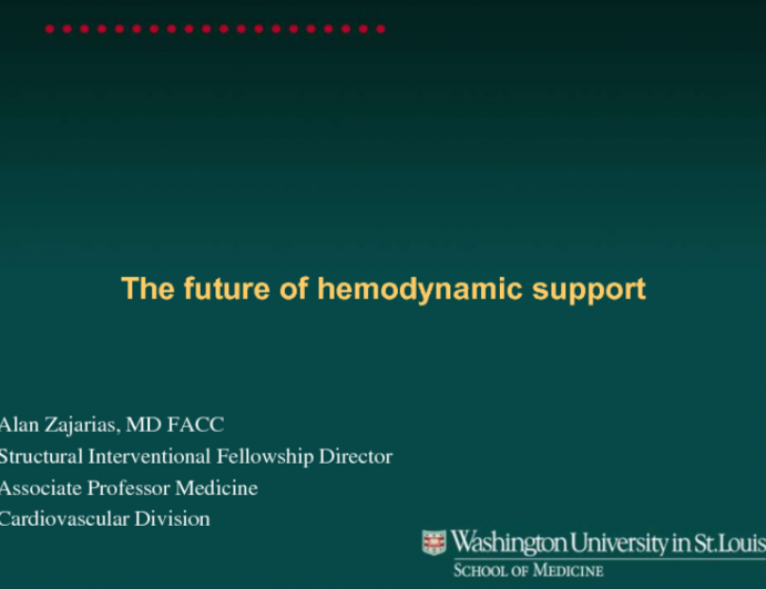 The future of hemodynamic support