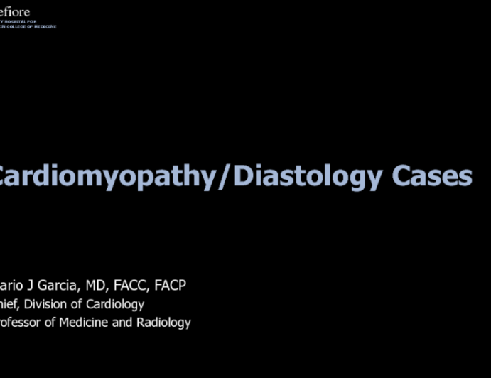 Cardiomyopathy - Diastology Cases(1)