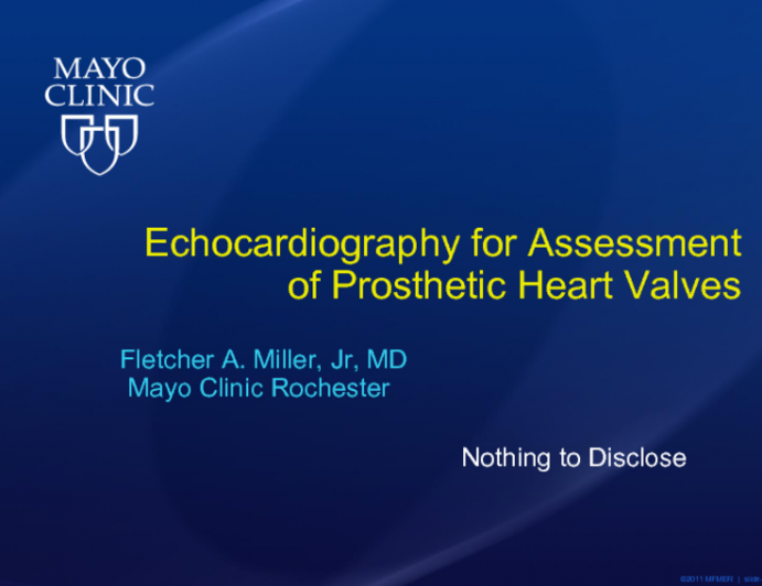 Echocardiography for Assessment of Prosthetic Heart Valves