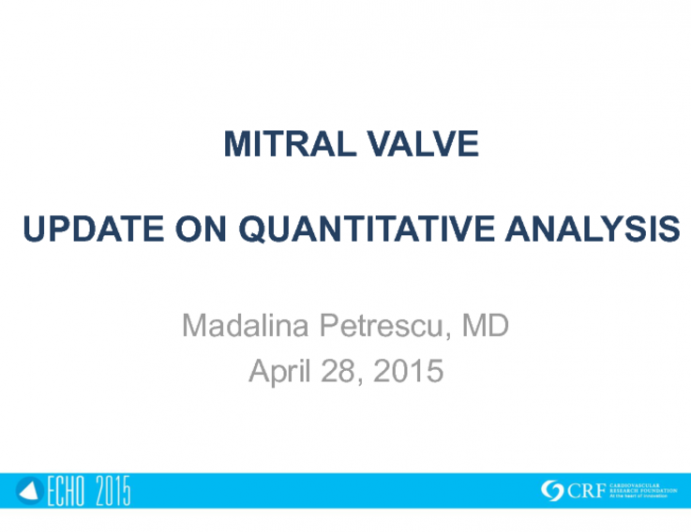 Mitral Valve Update Quantitative Analysis