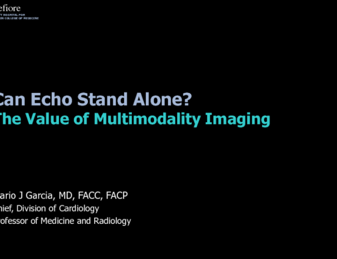 Can Echo Stand Alone? The Value of Multimodality Imaging