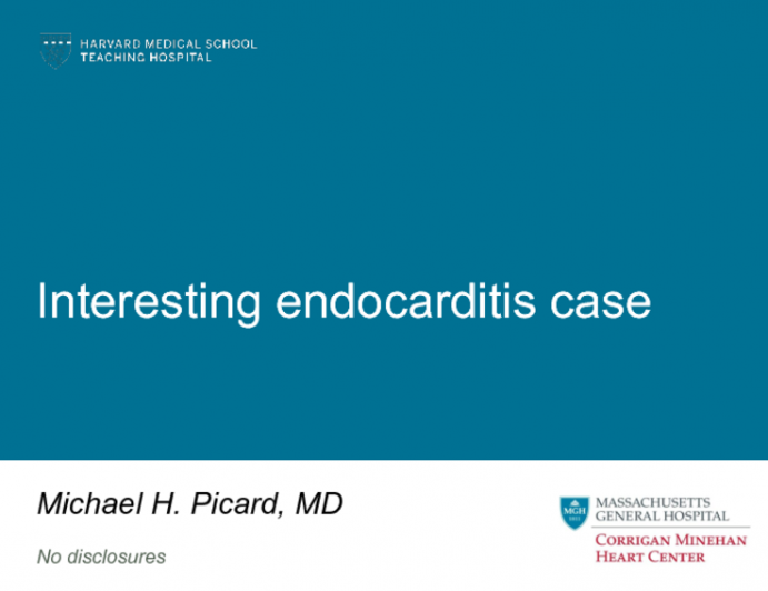 Interesting endocarditis case