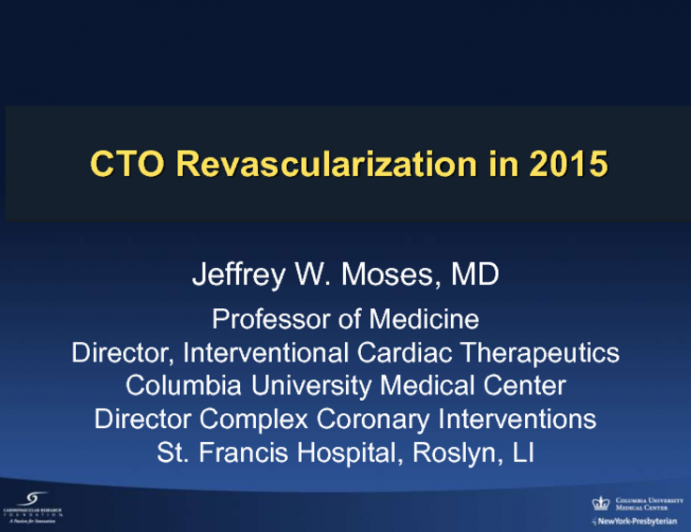 CTO Revascularization in 2015