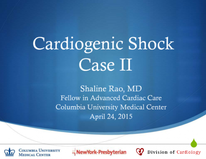 Cardiogenic Shock - Case 2