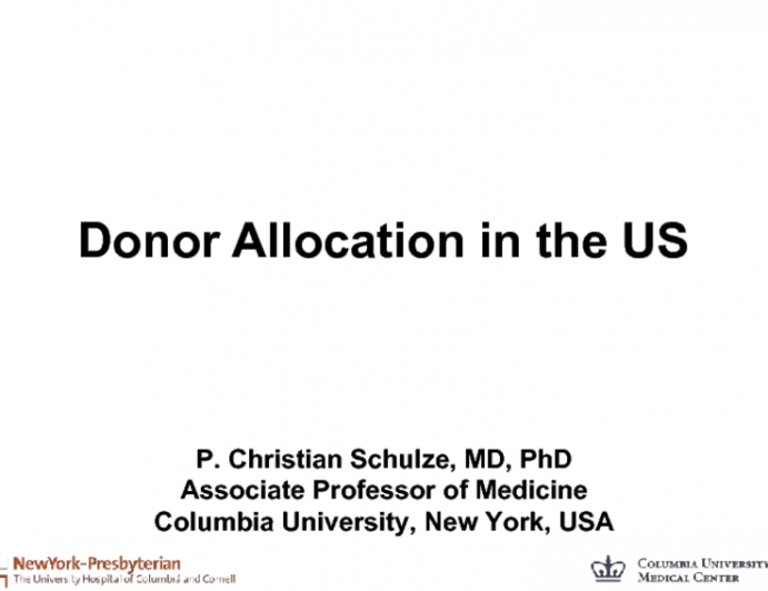 Donor Allocation in the US