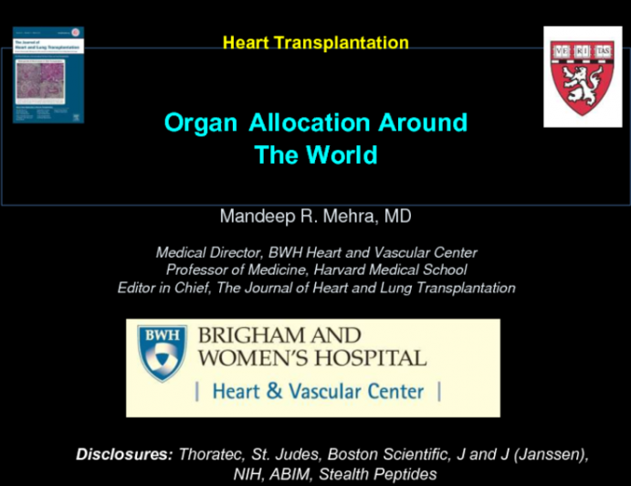 Organ Allocation Around the World