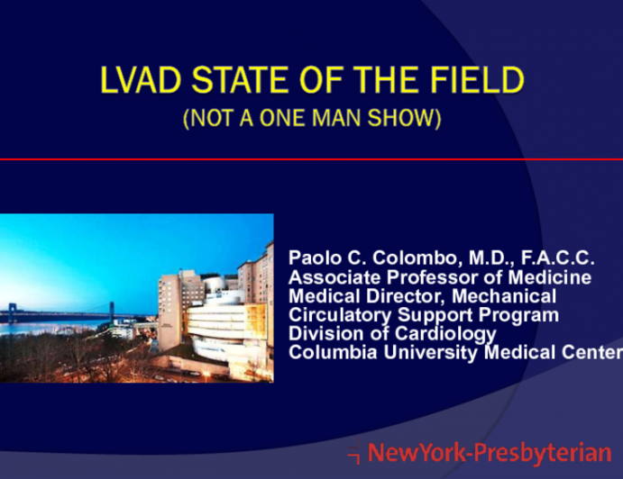 LVAD State of the Field