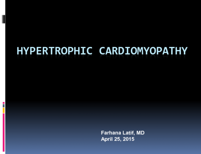 Hypertrophic Cardiomyopathy