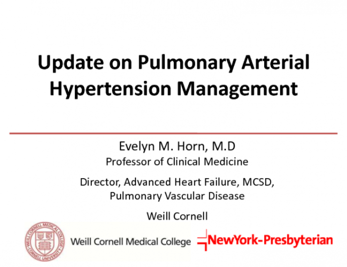 Update on Pulmonary Arterial Hypertension Management
