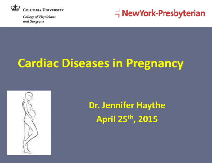 Cardiac Disease in Pregnancy