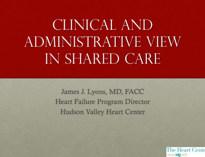 Clinical and Administrative View in Shared Care