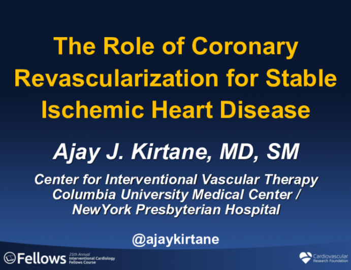 The Role of Coronary Revascularization 