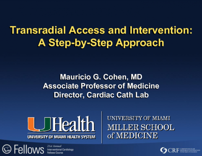 Transradial Access and Intervention: A Step-by-Step Approach