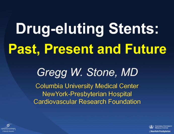 Drug-Eluting Stents: Past, Present, and Future