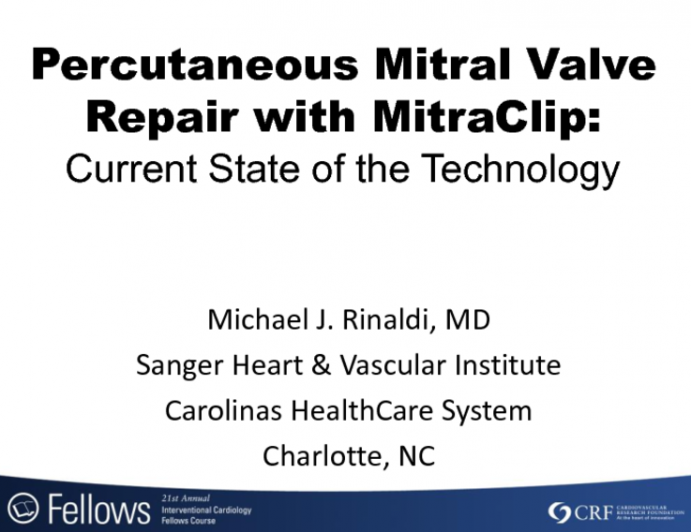 Update on Mitral Valve Disease and Transcatheter Therapies