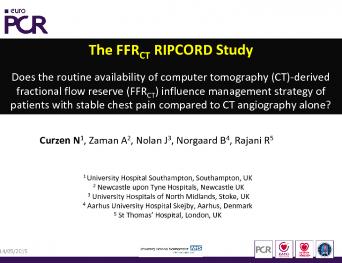 The FFR-CT RIPCORD Study