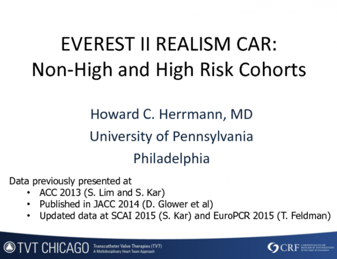 EVEREST REALISM High-Risk Cohort