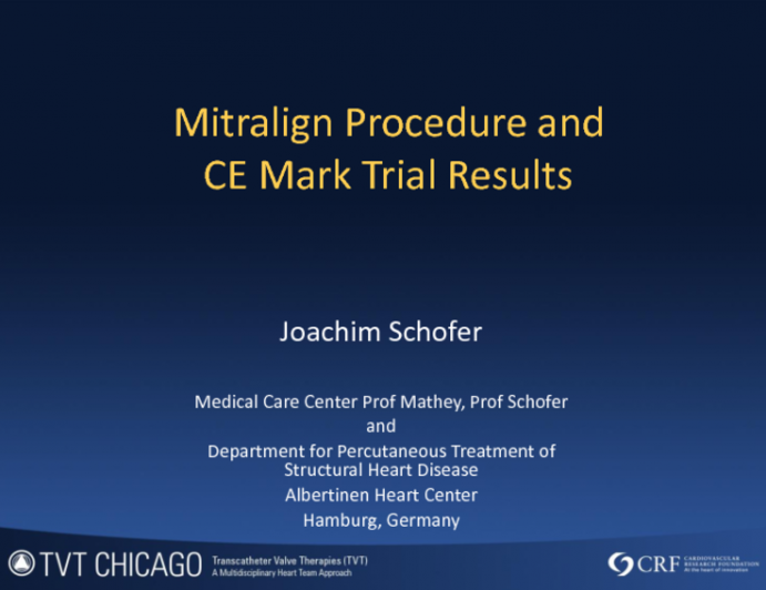 Mitralign Procedure and CE Mark Trial Results