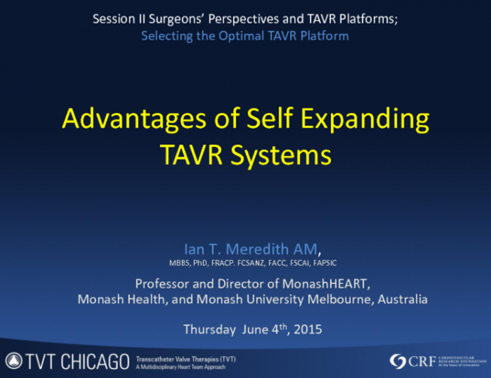 Advantages of Self-Expanding TAVR Systems
