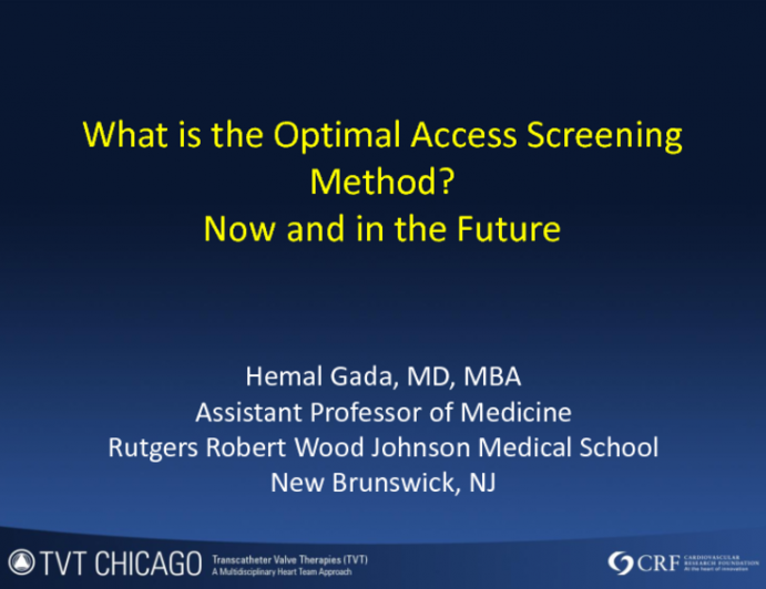 What Is the Optimal Vascular Access Screening Method? Now and in the Future
