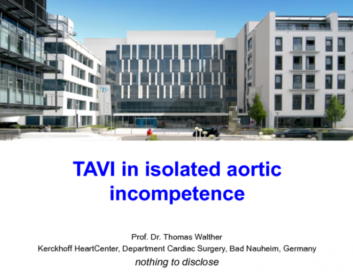 Thoughtful Commentary: Isolated AR and TAVR