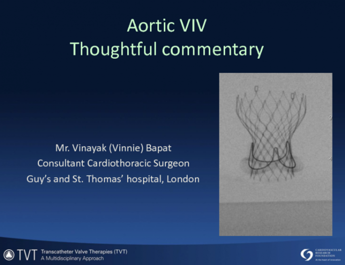 Thoughtful Commentary: Bioprosthetic Aortic Valve Failure and TAVR