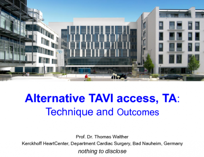 Transapical TAVR: Optimal Technique and Complication Management