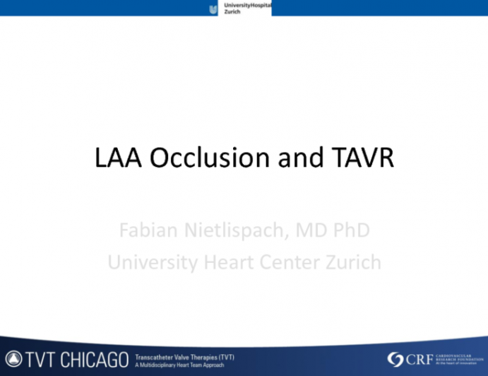 Thoughtful Commentary: LAA Occlusion and TAVR