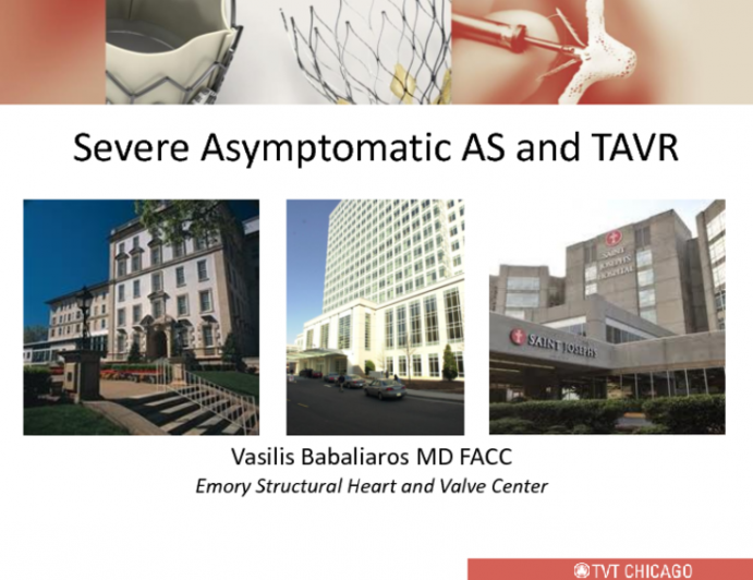 Case Presentation: Severe Asymptomatic AS and TAVR