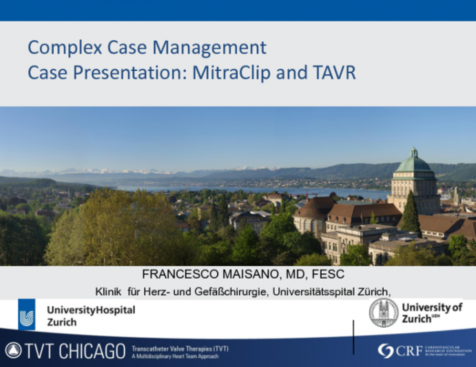 Case Presentation: MitraClip and TAVR