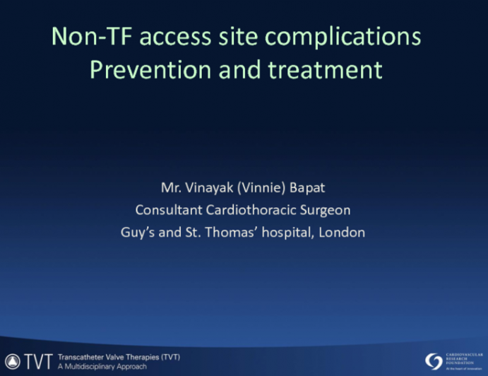 Avoiding and Managing Nontransfemoral Access Site Complications