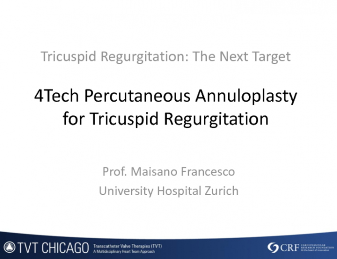 Fortech Percutaneous Annuloplasty for Tricuspid Regurgitation