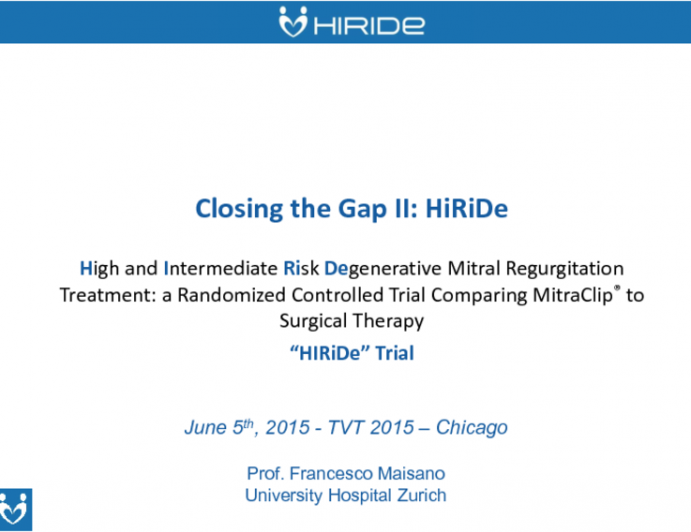 Closing the Gap II: HIRIde