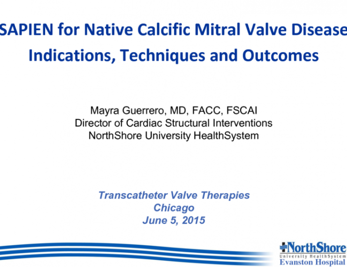 SAPIEN for Native Mitral Stenosis: Indications, Techniques, and Outcomes