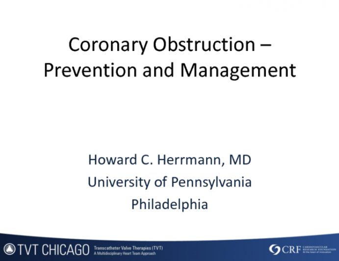 Coronary Obstruction During TAVR: Prevention and Management