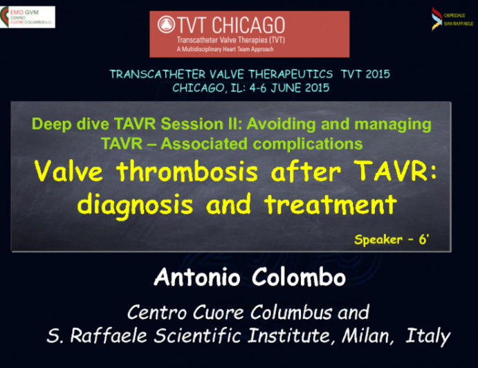 Valve Thrombosis After TAVR: Diagnosis and Treatment