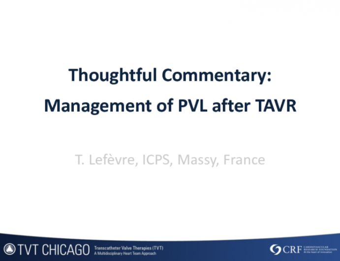 Thoughtful Commentary: Management of Paravalvular Leaks After TAVR